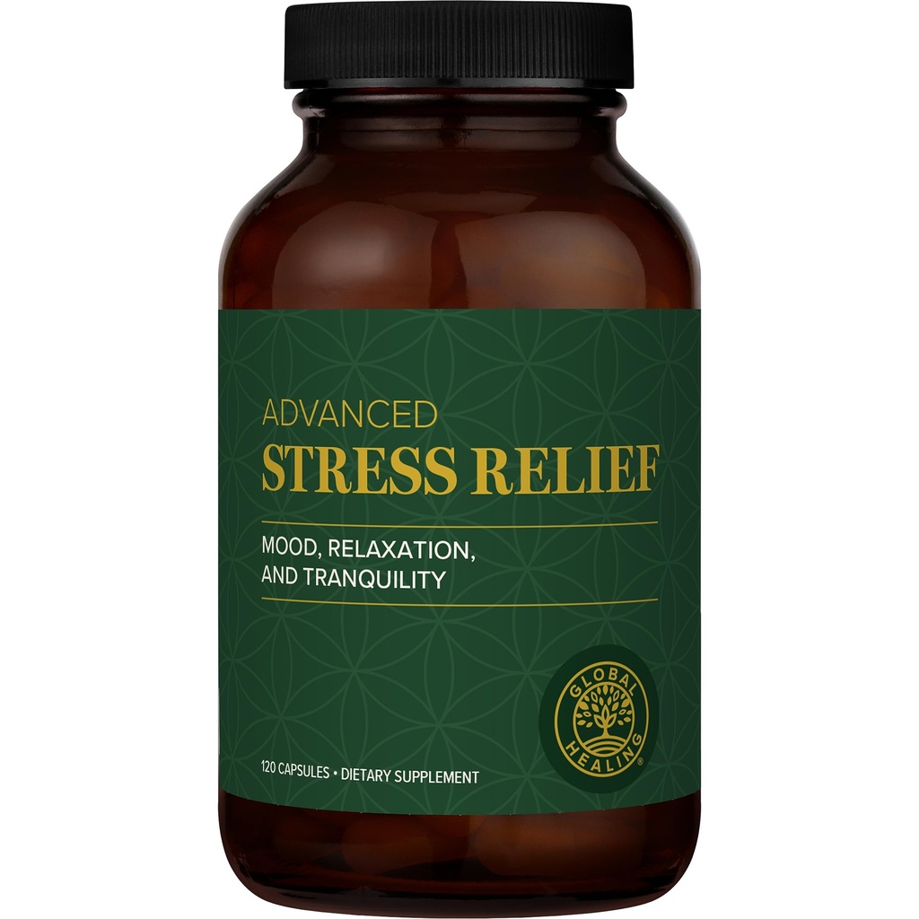 Global Healing Center - Stress Relief Supplement with Lithium Orotate - Advanced Calm Support aiuta a ridurre lo stress e migliorare la funzione - Integratori al litio - (120 capsule)