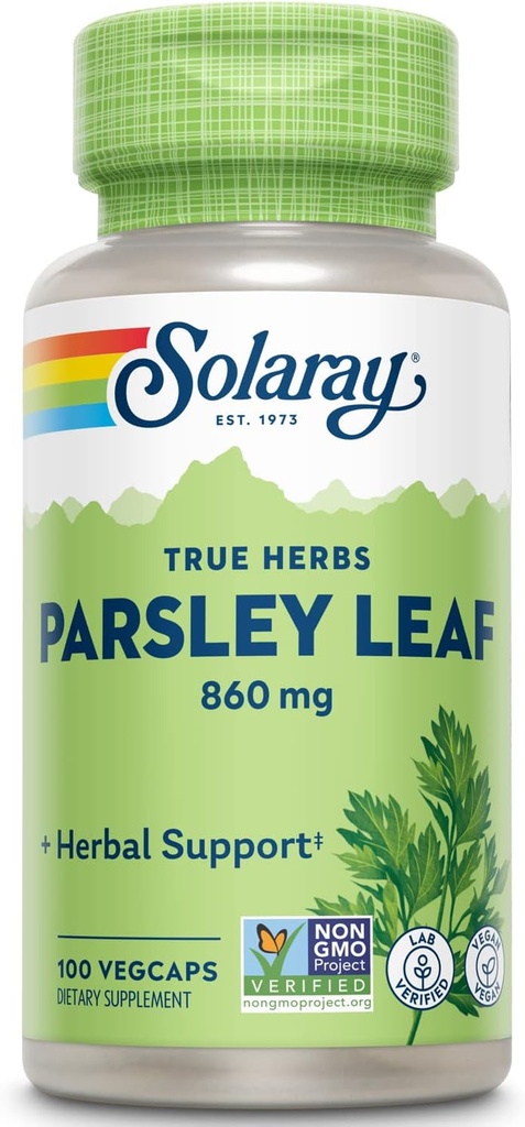 SOLARAY Capsule Parsley, 860 mg | 100 Count