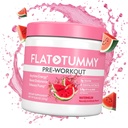 Polvere di allenamento piatta Tummy Pre per le donne – energia, resistenza e supporto muscolare con 3g Creatina, 1.6g Beta-Alanina, Electrolytes – Aroma di anguria – 30 Serve