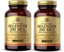 Solgar Yeast-Free Selenium 200 mcg - 250 compresse, Confezione da 2 - Supporta la salute del sistema immunitario e antiossidante - Non OGM, Vegan, Gluten Free, Dairy Free, Kosher - 500 Total Servings