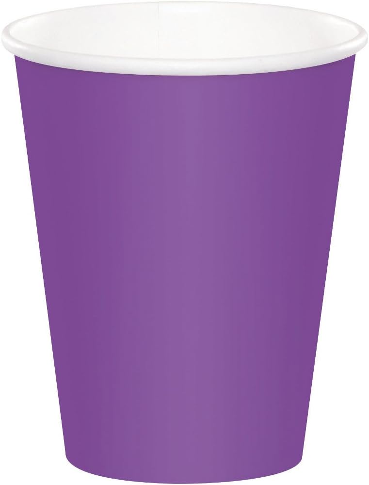 Creative Converting Amethyst Paper Cup, 24 Count (Pack of 1), Viola