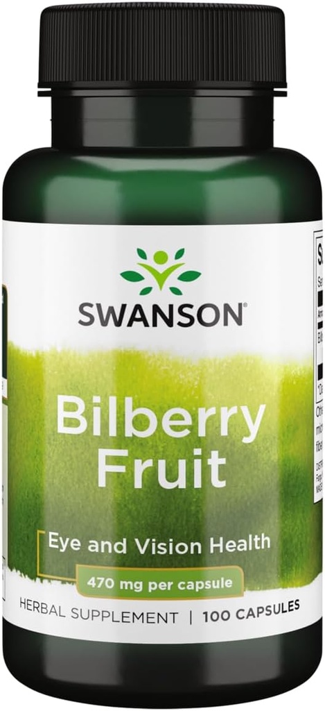 Swanson Bilberry Fruit 470 Milligrammi 100 capsule