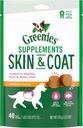 GREENIES Skin & Coat Integratori alimentari con Fish Oil & Omega 3 acidi grassi, 40-Count Chicken-Flavor Soft Chews per i cani adulti di tutte le dimensioni
