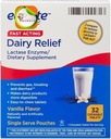 Equate Fast Acting Dairy Relief Lactase Enzyme Integratore alimentare Vanilla Flavor chewables Tablets 32 Conte (Pack of 1) + CreativeAndBundle Sticker