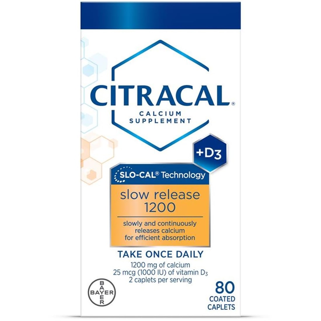 Citracal Calcium Plus D Slow Release 1200, 80 schede