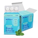 NeuroGum Energy & Focus Gum (54 Count-6 Pack, Peppermint) | Caffeina naturale 40 mg + L-teanina + vitamina B12 & B6 + Xylitol | Supplemento di prestazioni del cervello cognitivo senza zucchero