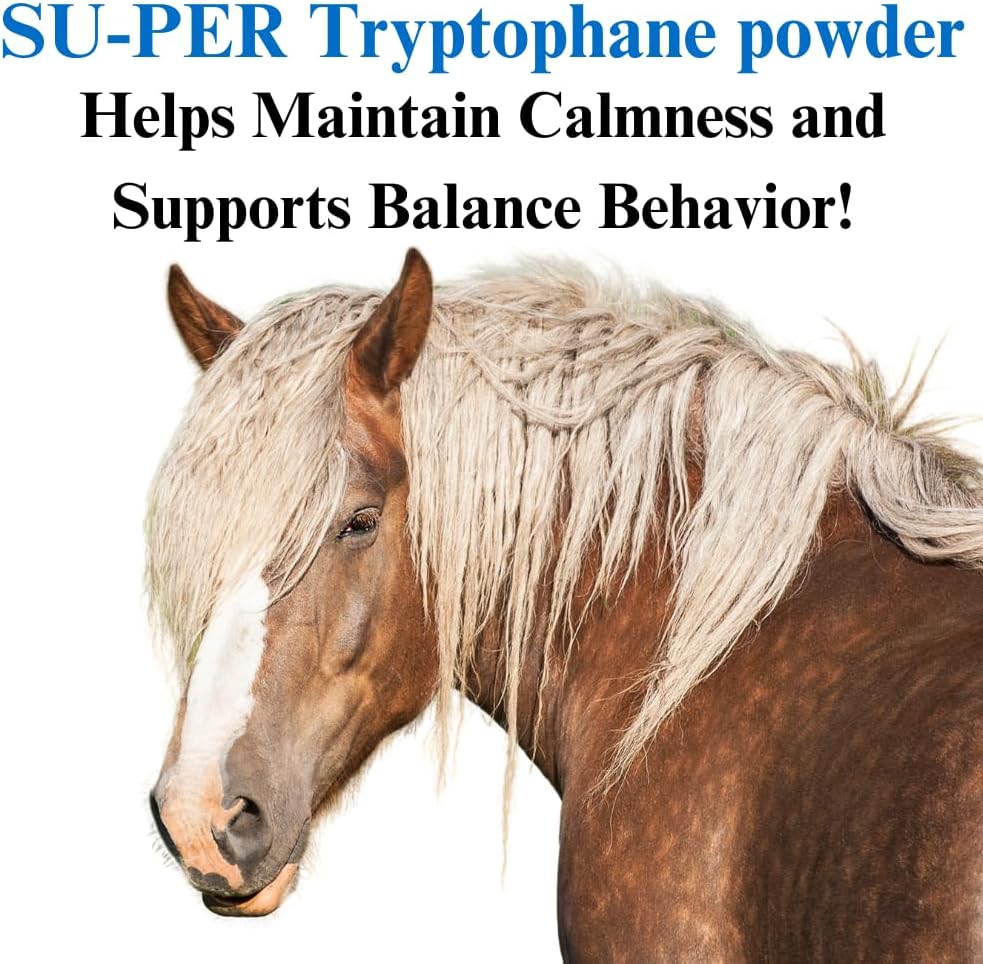 SU-PER Tryptophane cavallo calmante supplemento - mantenere la calma e supporta il comportamento bilanciato - 2.5 sterline, (2 pacchetto)