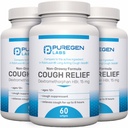 P Puregen Labs Cough Relief per adulti Dextromethorphan HBr 15mg | 8-Hour, Non-Drowsy, Long-Lasting Bronchial Suppressant | Età 12+ | Rispetto a Robafen e Robitussin - 3 Pack | Totale 180 Softgels