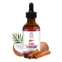C60 Power Cinnamon Aromaed C60 in Organic MCT Coconut Oil - Natural Wellness Support for Men & Women, 99,99% Pure Sublimated C60, promuove energia, Clarity mentale, & Stamina - 2 fl oz Bottiglia