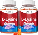 L-Lysine 1000mg Gummies - Supporta pelle, labbro, vegano, senza glutine, 60 lisina masticabile per adulti, vitamine tessuto Salute e sistema immunitario, Aminoacido vitamina Supplementi & integratori complessi (2 pacchetto)