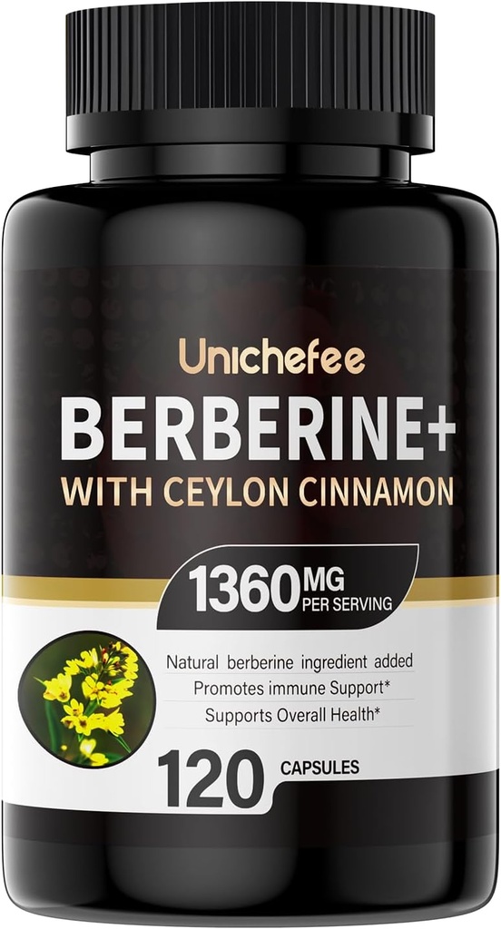 Berberina - 1000–1500 mg Quotidiano - Berberina HCL Supplemento per il supporto metabolico - Integratori senza glutine e vegani per uomini e donne 16