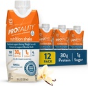 Vanilla Nutrition Shake | 30g Protein, 1g Sugar | Supporto nutrizionale per la salute muscolare durante la perdita di peso | 12 Pack