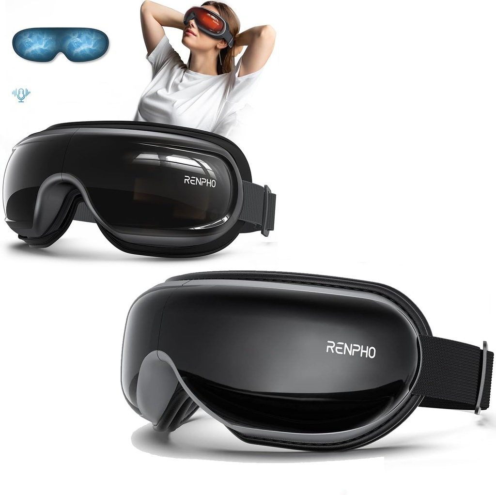 RENPHO Christmas Gifts, Eyeris 3 Eye Massager with Heat and Cooling& Eyeris 1 Eye Massager con calore