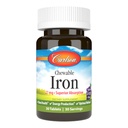 Carlson Chewable Iron 27 mg, Uva, Sangue, 30 compresse