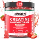 140 Conte Creatina Monoidrato Gummies, 5000mg Creatina Monoidrato No Zucchero Gummies per le donne e gli uomini con L-Taurine, Vitamina B12 per la resistenza muscolare, Recupero del muscolo, Glute Builder, Energy Boost