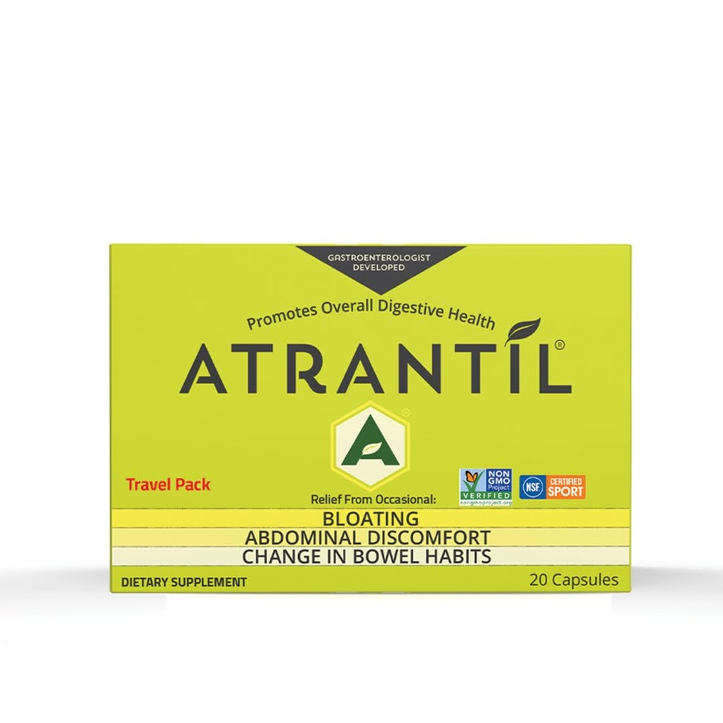 Atrantil Travel Pack (20 Conte): Bloating, Abdominal Discomfort, and Change in Bowel Habits