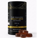 Pure Himalayan Shilajit Gummies Gold Grade | con Ashwagandha & Acido Fulvic | Energia senza zucchero, Stamina & Supporto immunitario per gli uomini e le donne | 85+ Trace Minerals | Non-GMO & 100% Naturale | 60 Conte