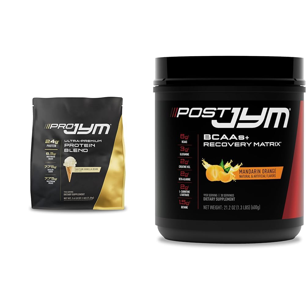 PRO JYM 45 Serve - Tahitian Vanilla Bean & - Post-allenamento con BCAA, Glutamina, Creatina HCL