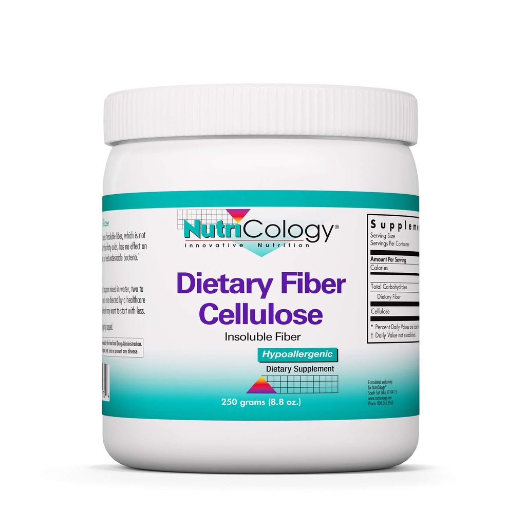 Polvere di fibra alimentare di Nutrizione - 2000mg Supplemento di fibra insolubile, Polvere di cellulosa microcristallina, cellulosa in polvere, non fertilizzante, soluzioni anallergiche - 8.8 Oz