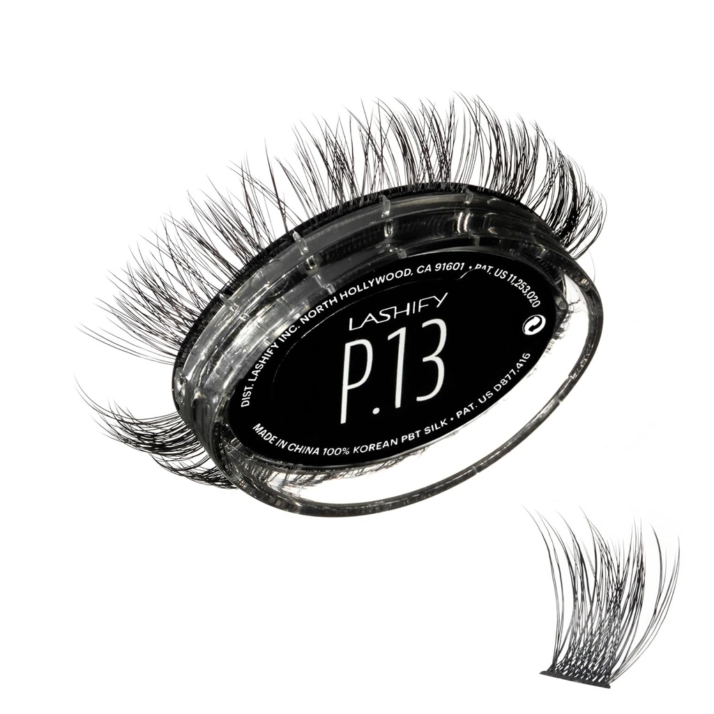 Lashify Plushy 13mm Gossamer Lashes in nero, facile fai da te False Lashes per un Voluminous ancora Look naturale