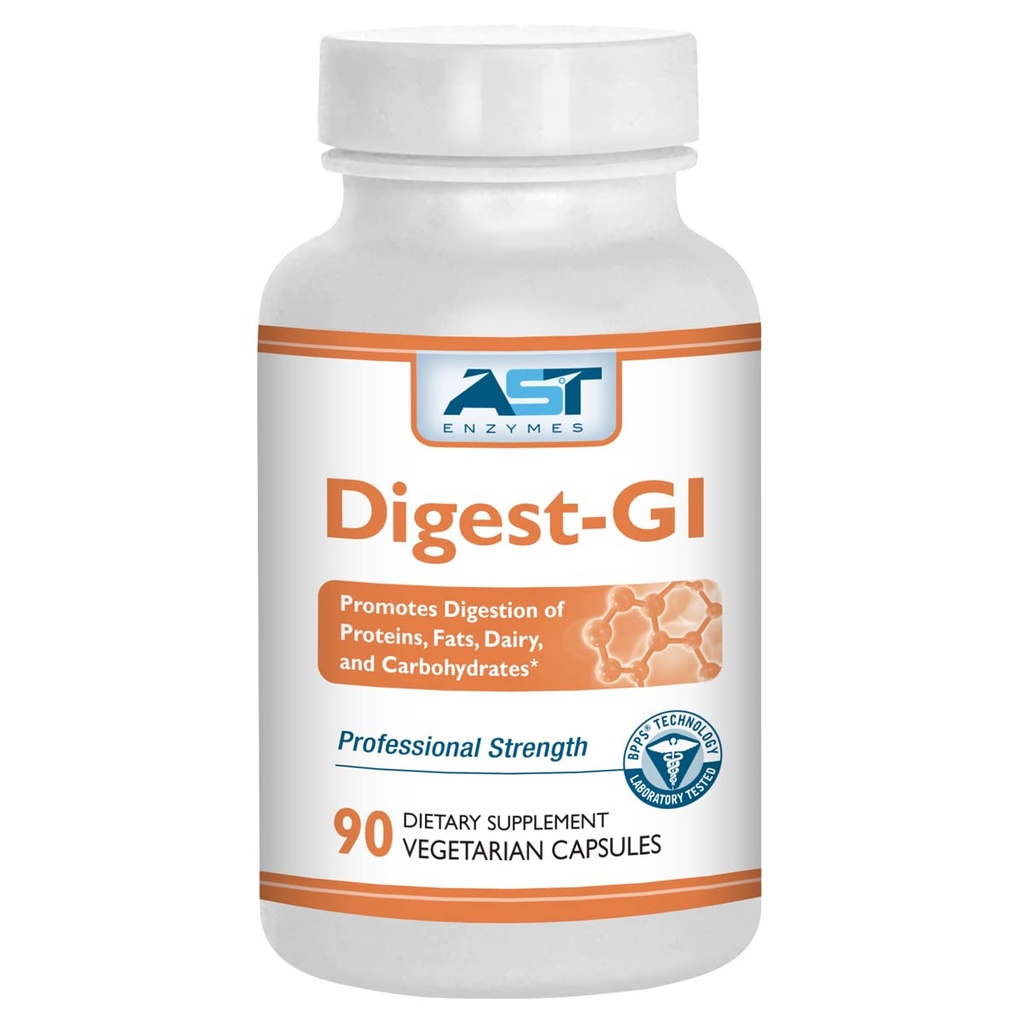 AST Enzymes Digest-GI Digestive Enzyme - Digestione e Bloating Relief per le donne e gli uomini - 90 capsule vegetariane