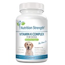 Vitamina K per cani - K1 & K2 (MK4 + MK7) + Vitamina D3 per la salute del corpo, il supporto cardiaco e l'assorbimento del calcio - Formula avanzata per articolazioni forti, supporto muscolare e immunitario - 120 compresse