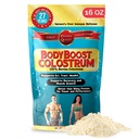 BodyBoost Whole Colostrum, 100% Bovine Colostrum Powder, Booster immunitario con Immunoglobulina & Lactoferrin, Grass Fed Colostrum for Gut Health, 16 oz