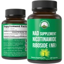 Nicotinamide Riboside NR Supplemento. NMN Alternative NAD Supplemento + Niacinamide per livelli NAD+ come noi Età. Terze Parti Testata, Non OGM, Gluten Free, Vegan NR Vitamin Supplementi per le donne e gli uomini