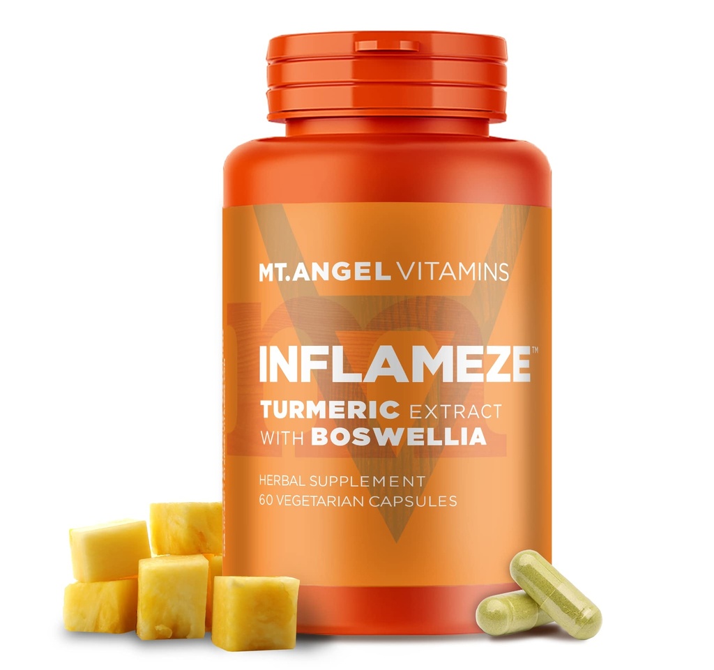 Mt. Vitamine Angelo - InFlamEze, Boswellia, Curcumina, Quercetina, Bromelain (60 capsule vegetariane)