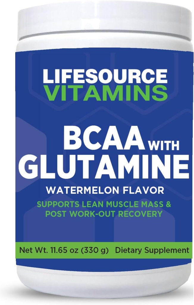 LifeSource Vitamins BCAA Powder 30 Day Supply - Aminoacidi a catena ramificata