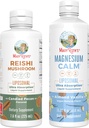MaryRuth Organics Reishi Liposomal (Candied Pecan) & Magnesium (Almond Vanilla) | Clean Label Project Verified® | Vitamine per Immunità, Calma, &amp; Benessere generale | Vegan, Non-GMO, Gluten-Free