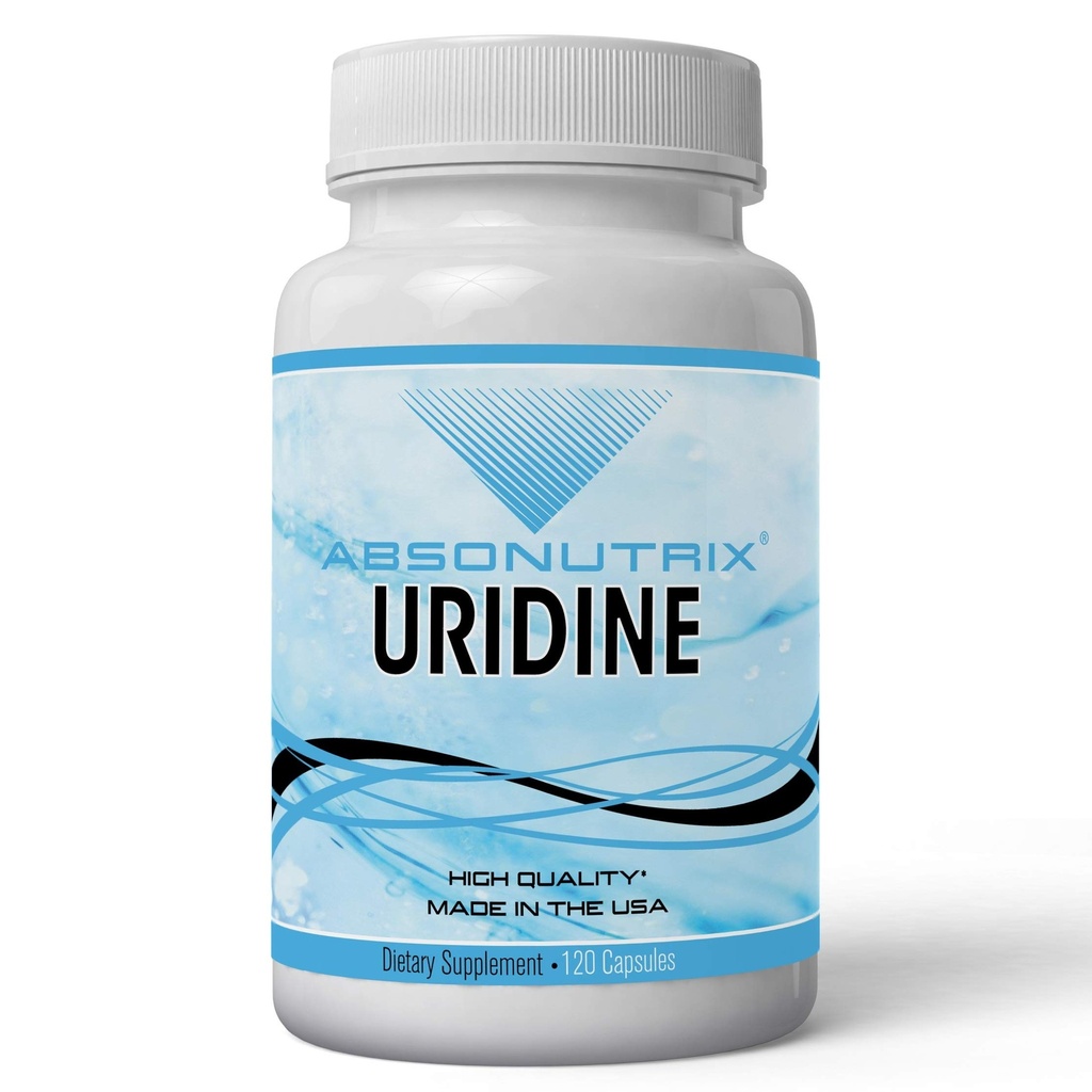 Absonutrix Uridine Monofosfato (Choline Enhancer) 500 mg per capsula - 120 capsule vegetali Memoria Made in Italy