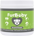 NaturesPlus FurBaby Multivitamina per cani - 10.4 oz - Supporta la salute comune, Funzione immunitaria, Cappotto sano & produzione di energia - Non-OGM - 60 Serve