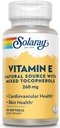 Solaray Vitamina E d-Alpha Tocopherol 268mg (400 IU) | Heart & Skin Health, Antioxidant Activity Support (50 Count)