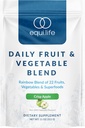 Equilife Frutta quotidiana & Frutta vegetale, Superfood Antiossidante supplemento, Versare mela aroma con vitamina C, fibra e 9 aminoacidi essenziali, Supporta energia, Basso zucchero, Vegan, 30 Serve