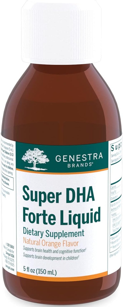 Super DHA Forte Liquido - Omega-3 Fish Oil Supplement - 5 fl oz