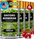 Diidroberberina Supplemento - Dehydro Berberine Supplement - Super Berberine Supplemento con Ceylon Cinnamon & R Acido Lipoico Alfa & Apigenin - Idroberbertina 480 caps (4 pacchetti)