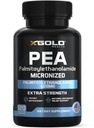 Palmitoylethanolamide Pea Supplemento 600 mg | Micronized Pea 99% Altamente purificato e biodisponibile | Made in USA | Supplemento per uomini e donne - 120 capsule
