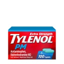 Tylenol PM Extra resistenza notte dolore & sonno Caplets, 500 mg Acetaminophen & 25 mg Diphenhydramine HCl, Rilievo per i dolori di notte & Pains, Non-Habit Forming, 100 ct