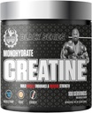 Creatina monoidrata della serie nera | 300g | 100 Serve | Creatina micronizzata Premium per resistenza, crescita del muscolo e recupero