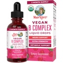 MaryRuth Organics Vitamin B Complex | B Vitamins Complex | Biotin | Vitamina B12 | Niacin | Folate | Integratore di supporto metabolico | Vegan | USDA Organic | Non-GMO | Gluten Free | 2 mesi di alimentazione