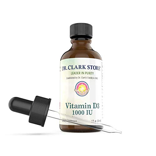 Dr. Clark Liquid Vitamina D Supplemento – 1000 IU, 1 Fl Oz, Supporta Immune System & Bone Health