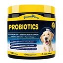 Probiotici per cani - Probiotici per la salute digestiva, Prebiotici, Enzimi, Fibra e Omega-3 con vitamine per promuovere la salute intestinale, Support Immunity, Allergies & Itchy Skin, 120 Bites