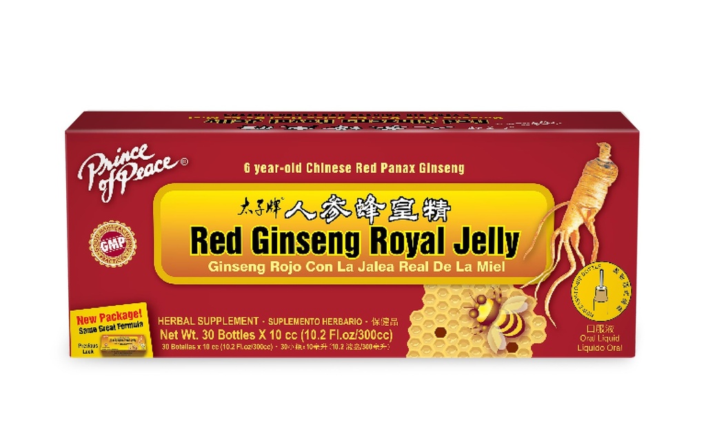 Principe di Pace Rosso Ginseng Royal Jelly, 30 Conte