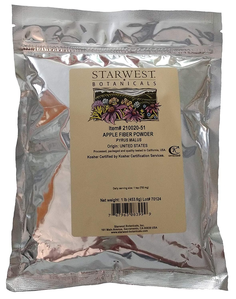 Polvere di fibra di mela 1 LB