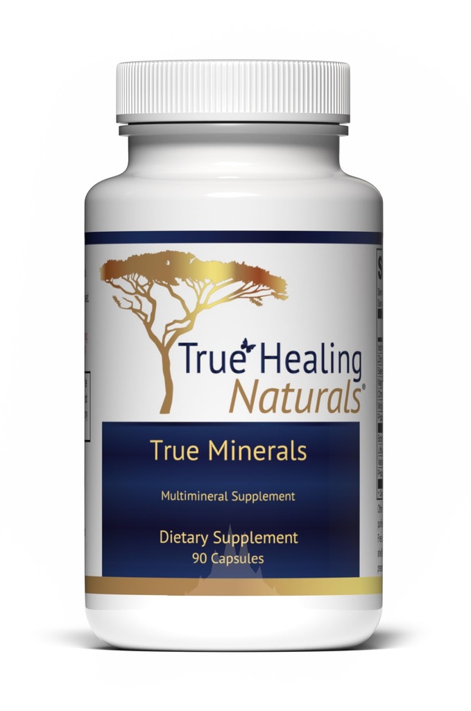 True Healing Naturals - True Minerals Supplement, promuove Gut & Heart Health, 90 capsule vegetariane