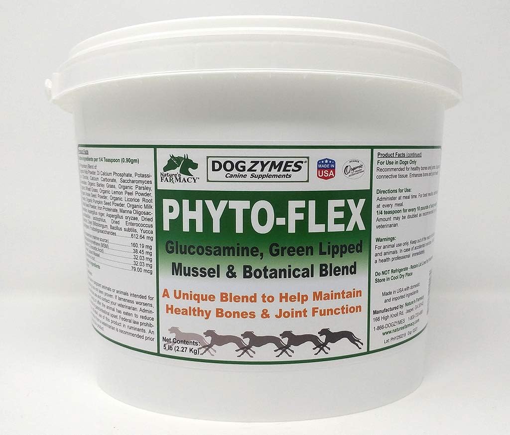 Dogzymes Phyto Flex - Glucosamina, Condroitina, MSM e Acido Ialuronico... (5 Pound)