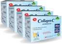 ALFA VITAMINS Collagen C Peptides Hydrolysate Powder Supplement, Vitamina C 1000mg, Collage idrolizzato senza glutine per pelle, capelli, unghie, Joint & Bone Support, antiossidante, 30 Sachets per scatola, 4 Pack