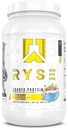 RYSE ha caricato la polvere proteica - Crunch fruttato - 25g Isolato di proteine del siero e concentrato con fibre prebiotiche & MCT - Carbo basso, Basso zucchero, Digestivo-Friendly - 27 Serve / 2 lb Tub
