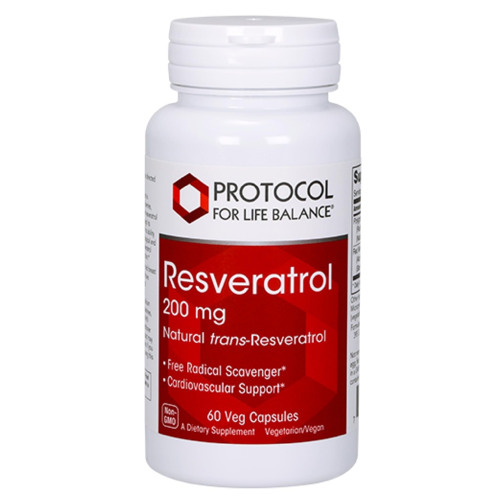 PROTOCOLLO PER LA VITA BALANCE Resveratrolo 200 mg - Trans-Resveratrolo - con l'estratto di semi di noce moscata giapponese - Vegan & Non OGM - 60 capsule di veg